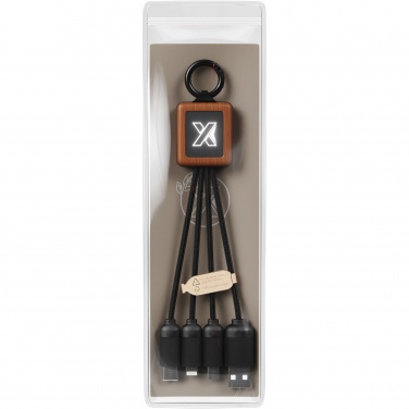 Logo trade corporate gifts picture of: SCX.design C19 wooden easy to use cable